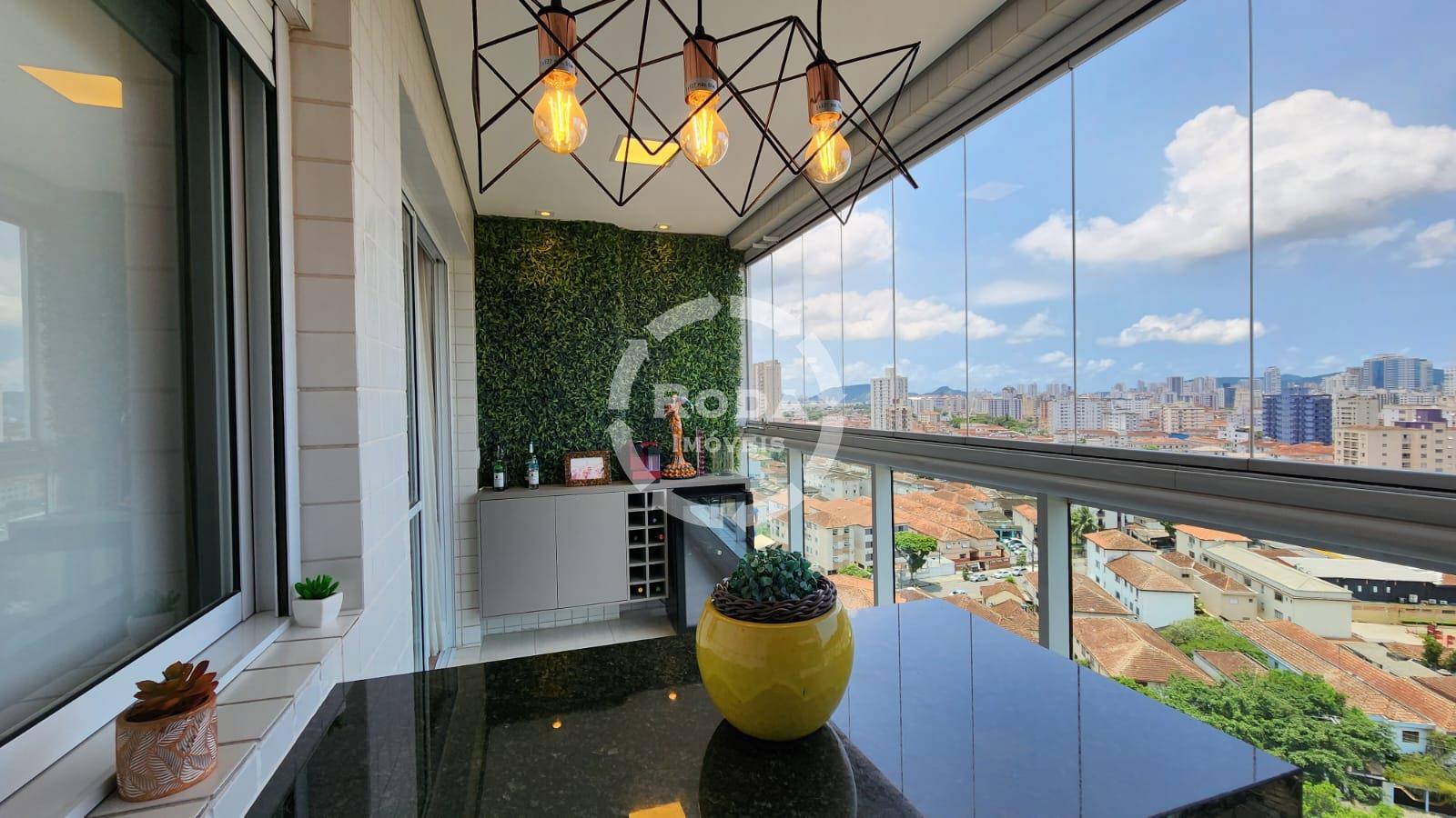 Venda Apartamento 3 dormitórios Varanda gourmet Bairro Macuco em Santos