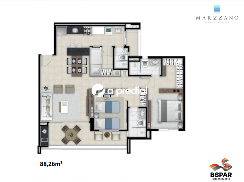 Apartamento à venda no De Lourdes: