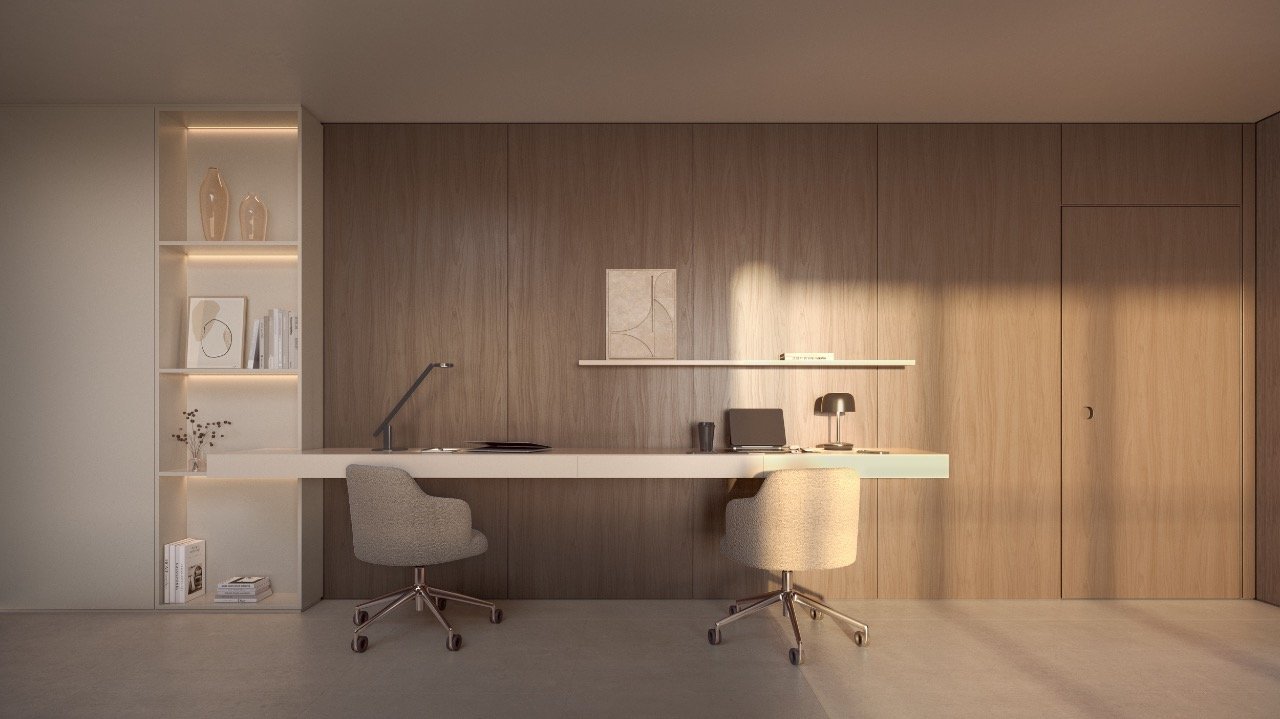 Apartamento[ NumeroQuarto] Campinas São José WOA Sky Residence: Home office apartamento final 03A - 2 su tes (imagem ilustrativa - mobili rio n o inclu do)