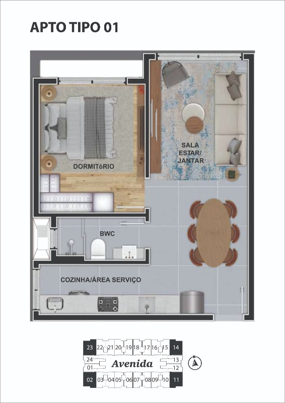 Empreendimento[ NumeroQuarto] Carianos Florianópolis Quintal Carianos - Avenida: 