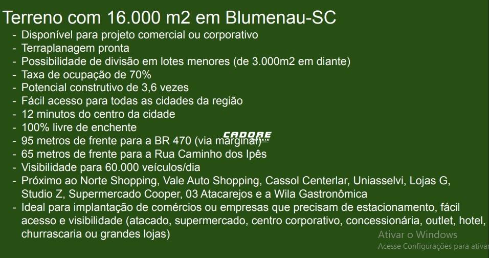 Lote/Terreno à venda, Fidélis - Blumenau/SC — foto 4