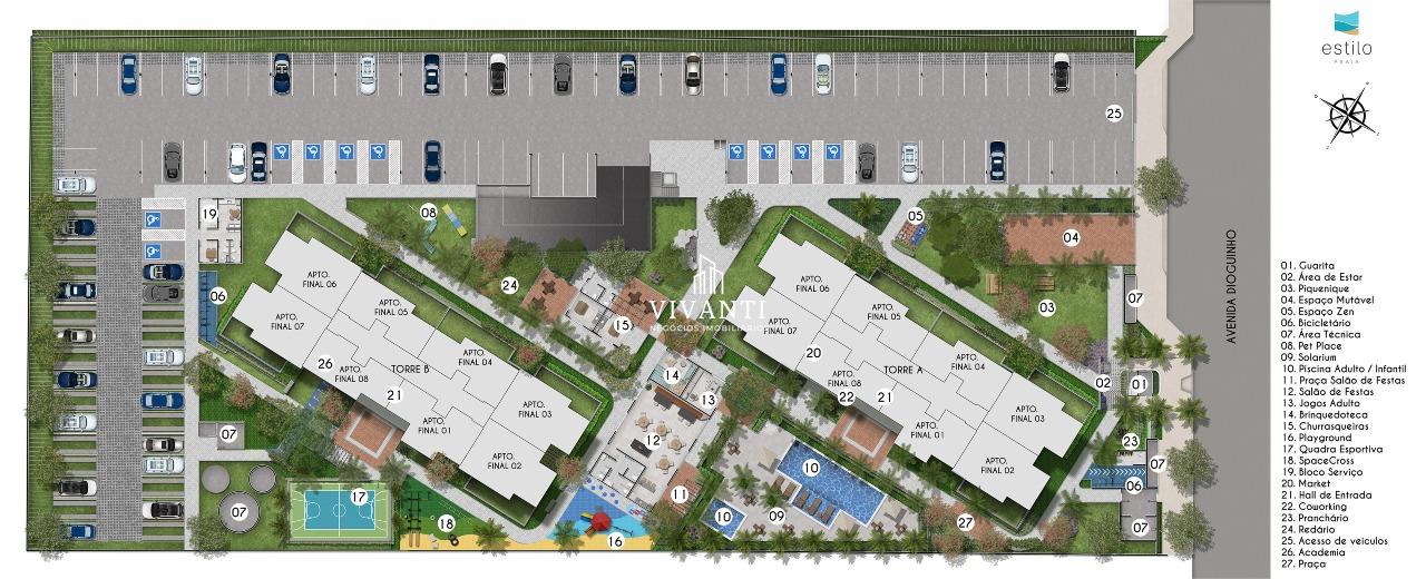 Apartamento à venda no Praia do Futuro II: 