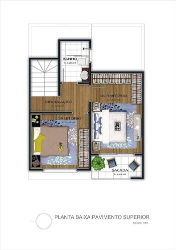 Casa de Condomínio à venda no Pinheiro Machado: 