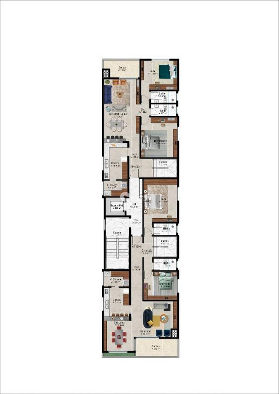 Apartamento à venda no Centro: