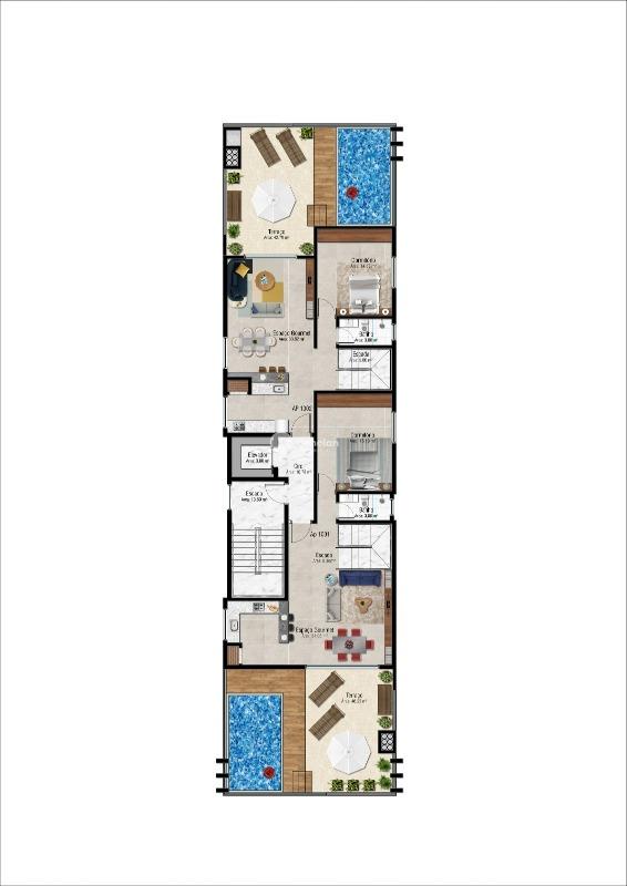 Apartamento à venda no Centro: