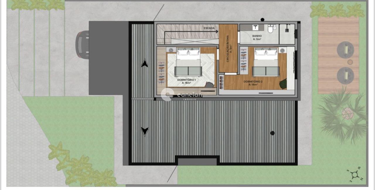 Casa de Condomínio à venda no Camobi: 