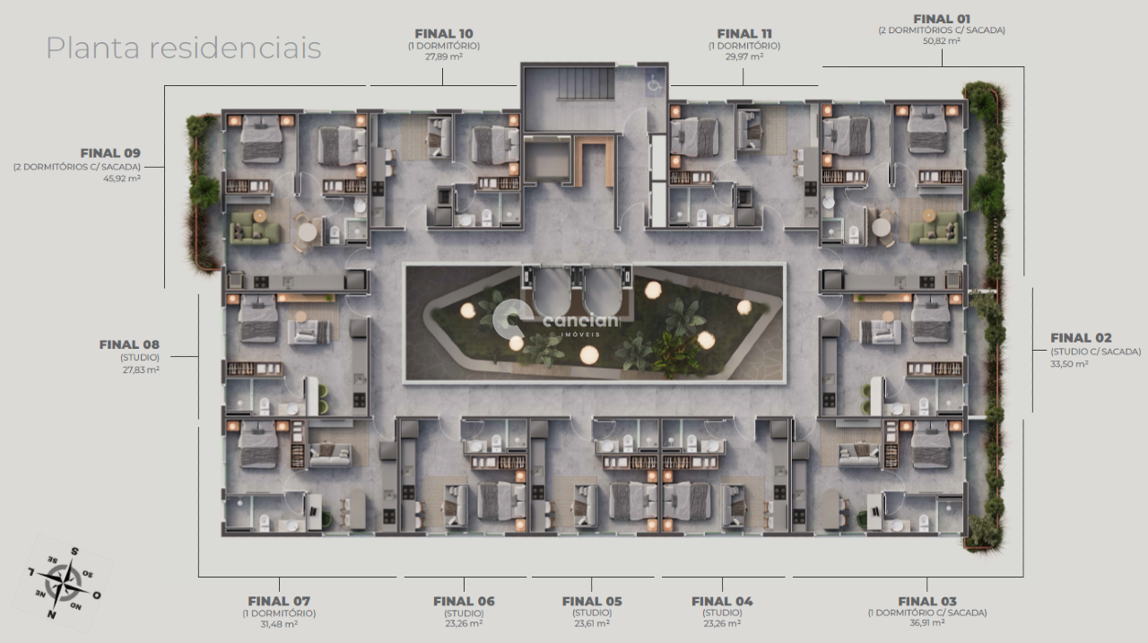 Studio à venda no Nossa Senhora do Rosário: