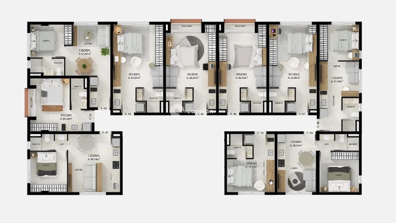 Studio à venda no Nossa Senhora das Dores: