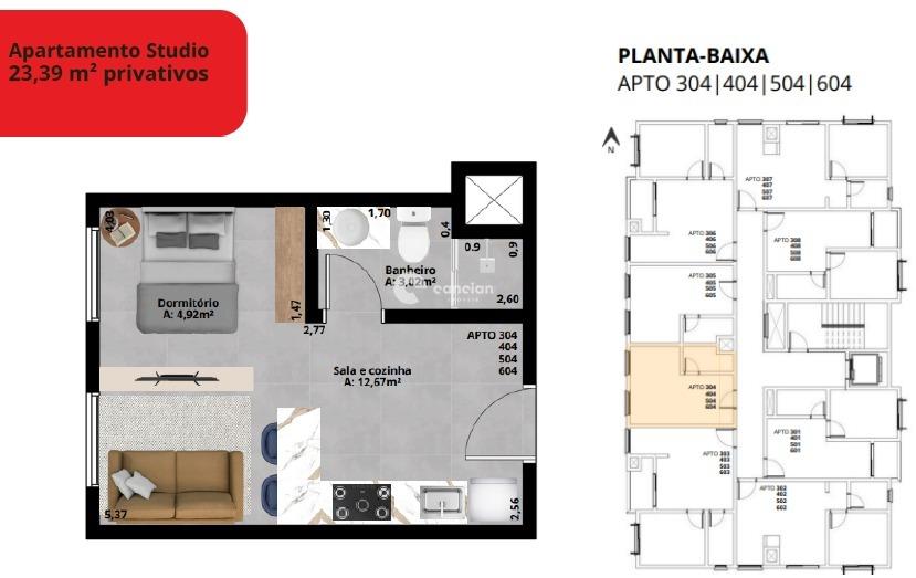 Apartamento à venda no Camobi: