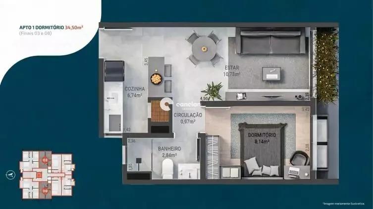 Apartamento à venda no Camobi: