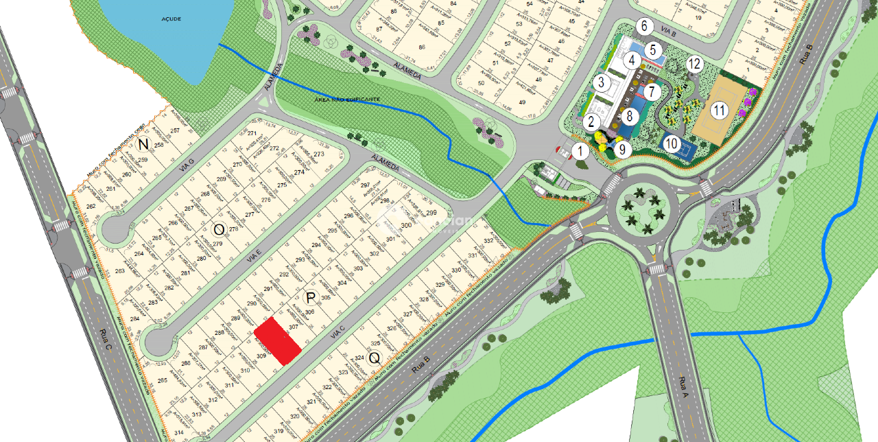 Terreno em condomínio à venda no Camobi: