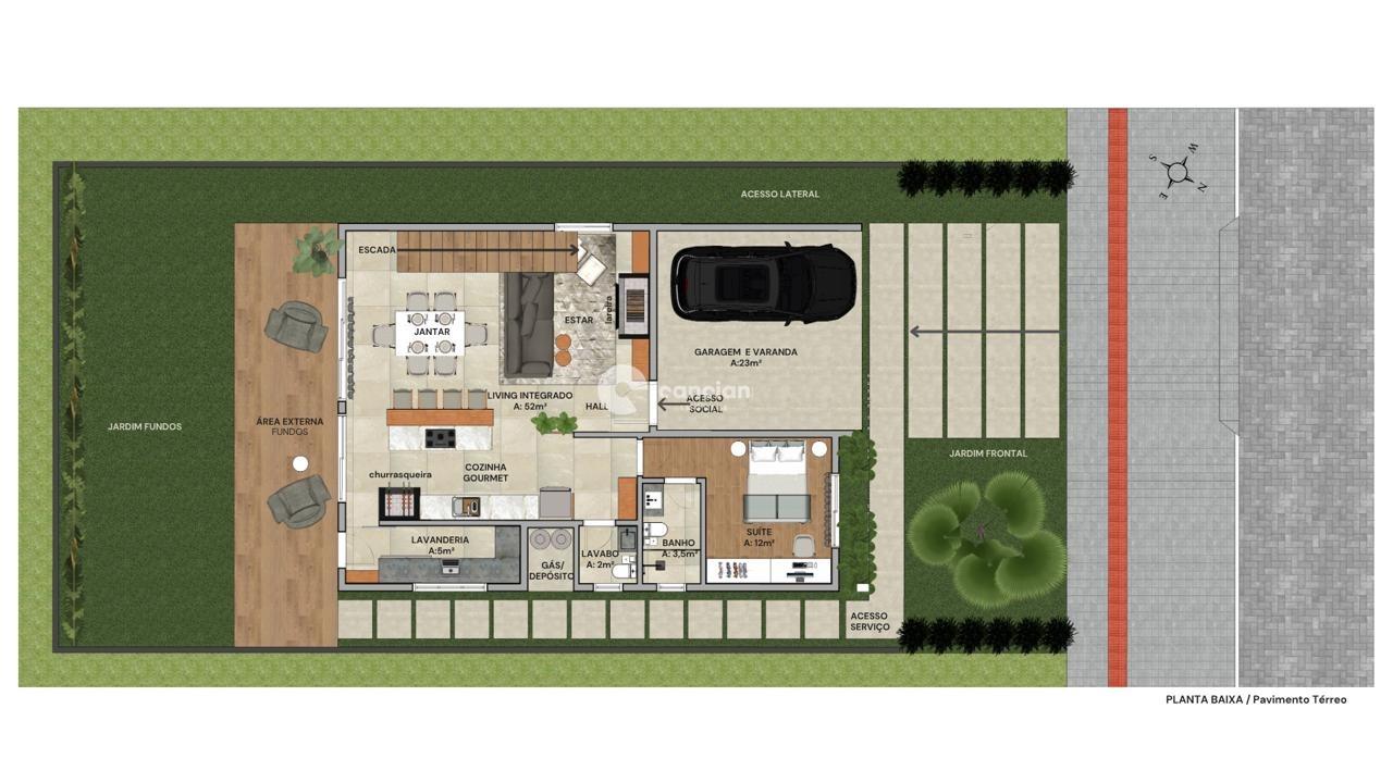 Casa de Condomínio à venda no Camobi: