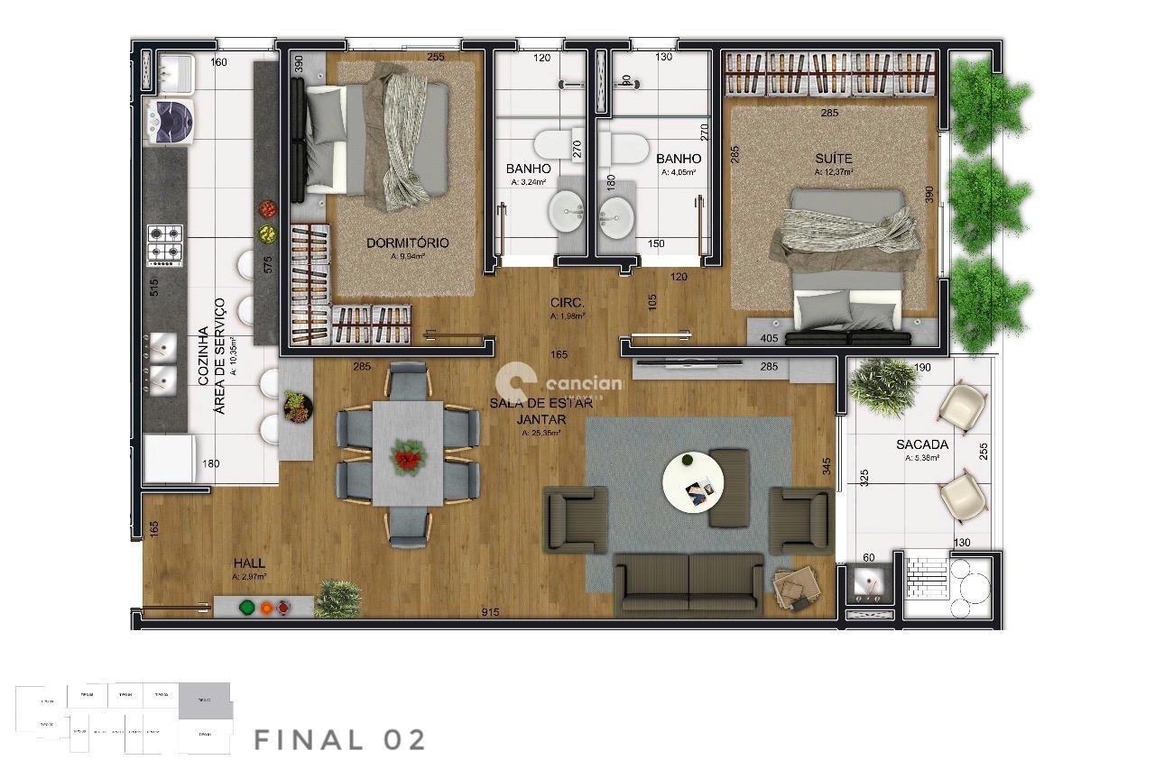 Apartamento à venda no Nossa Senhora das Dores: 