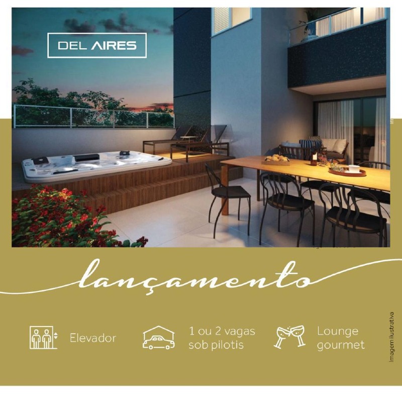 Apartamento à venda no Miramar: Apartamento à venda, 02 quartos com suíte, Miramar - Barreiro/MG