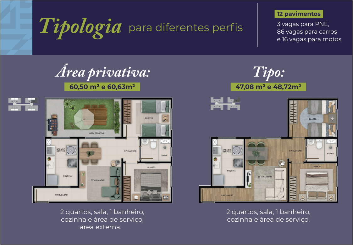 Apartamento à venda no Milionários: Apartamentos à venda 02 quartos com lazer no bairro Milionários região do Barreiro.