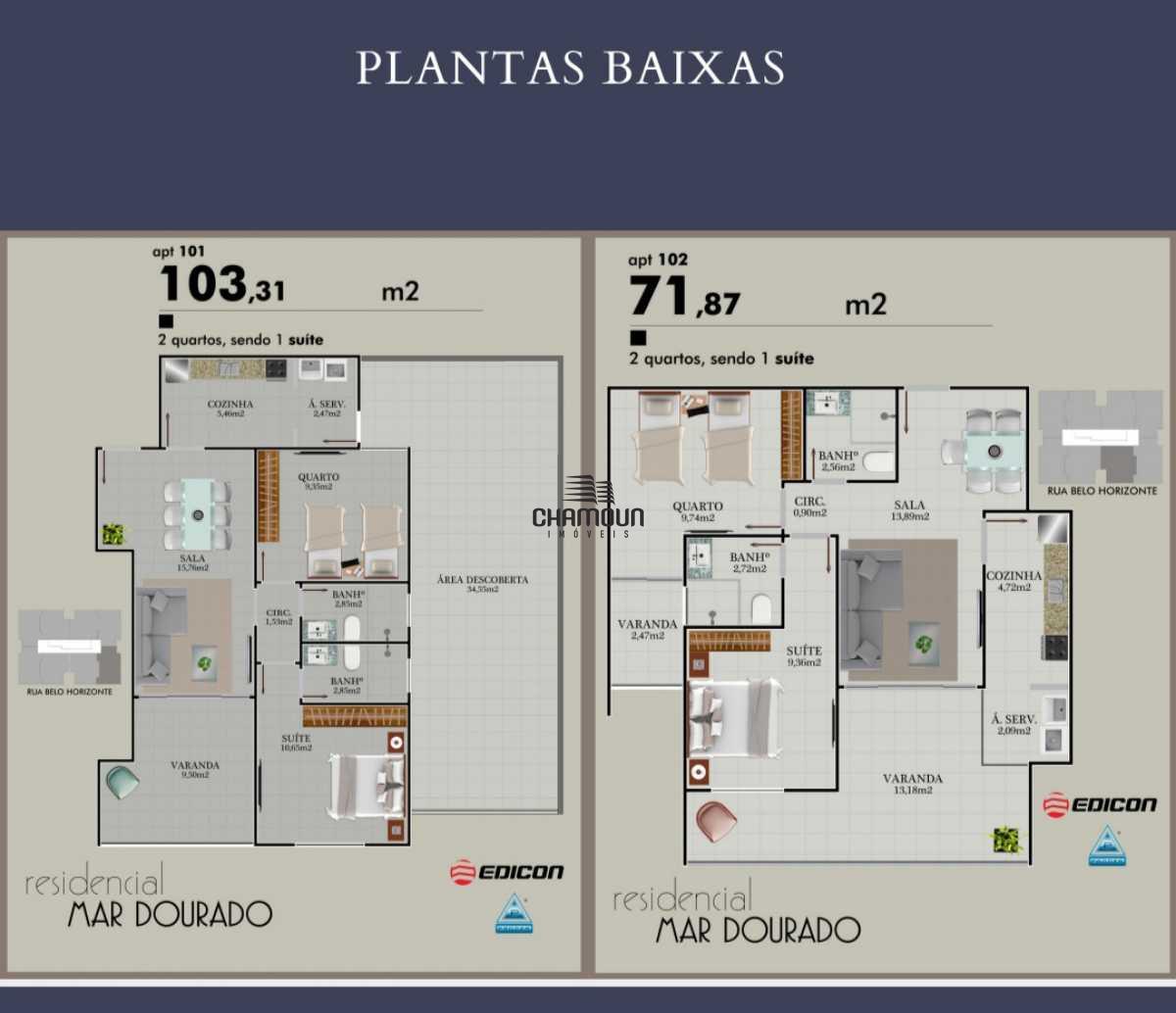 Apartamento à venda no Praia do Morro: Lançamento em Construção na Praia do Morro com acesso a poucos passos do mar.