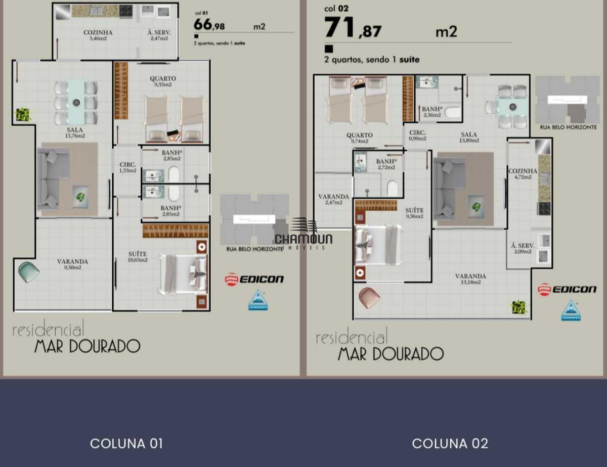 Apartamento à venda no Praia do Morro: Lançamento em Construção na Praia do Morro com acesso a poucos passos do mar.