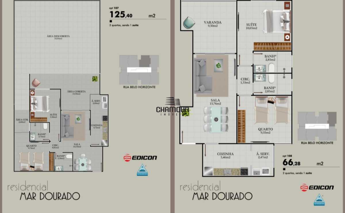 Apartamento à venda no Praia do Morro: Residencial Mar Dourado