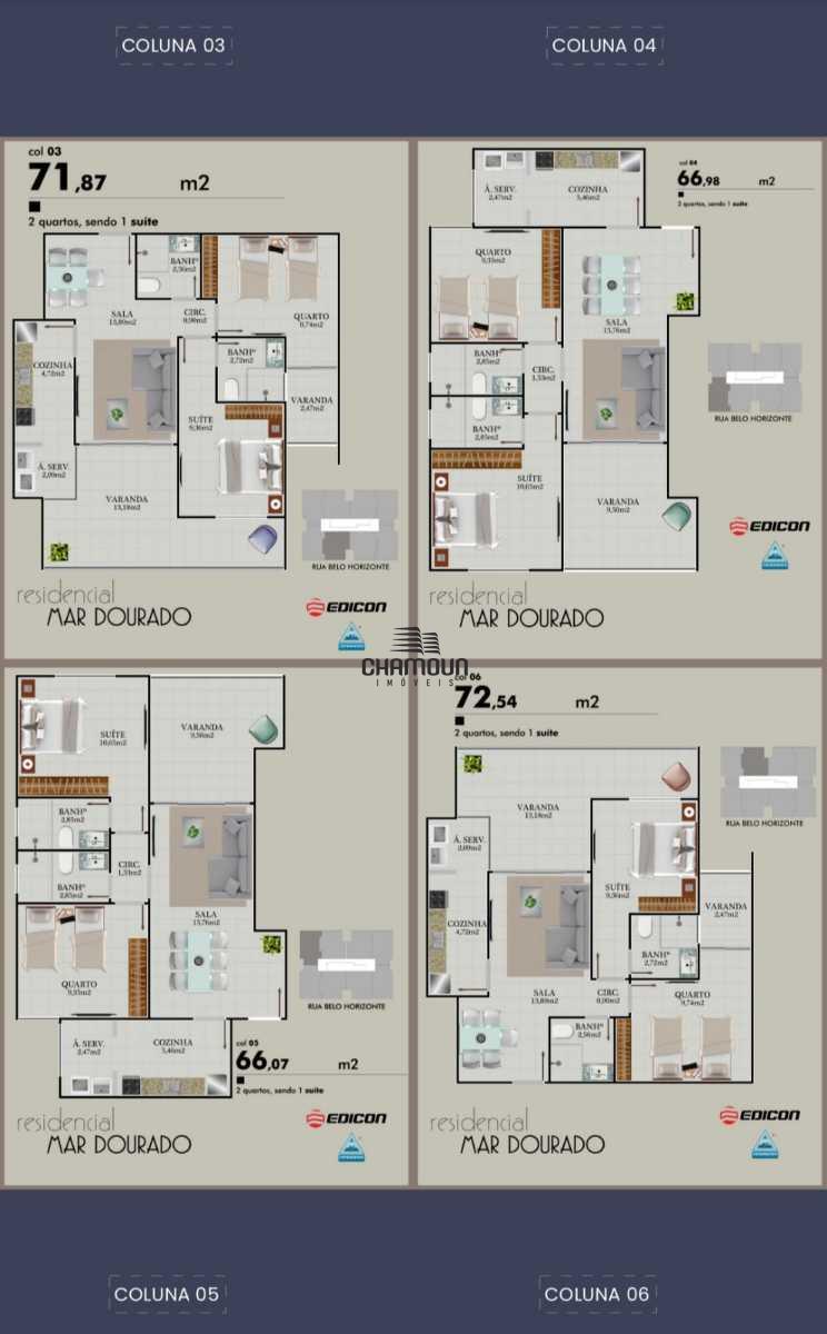Apartamento à venda no Praia do Morro: Residencial Mar Dourado