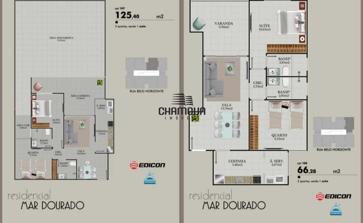 Apartamento à venda no Praia do Morro: Residencial Mar Dourado