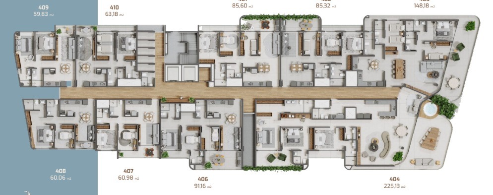 Apartamento à venda no Praia Formosa: 