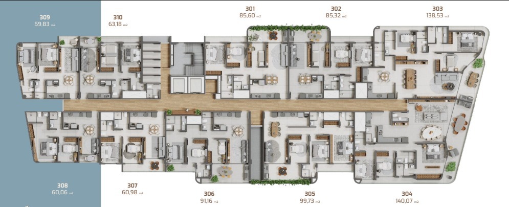 Apartamento à venda no Praia Formosa: 