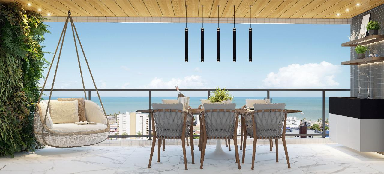 Apartamento à venda no Tambaú: Varanda