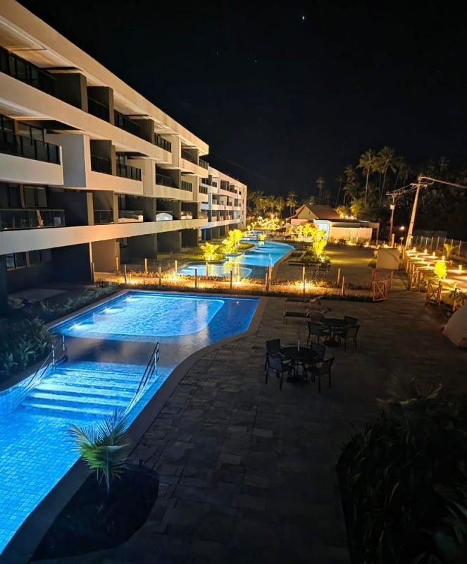 Apartamento 1 quarto ( ) para à venda em Carneiros - Tamandaré - Galápagos Beach Residence - CTI imobiliaria: Piscina e Fachada 