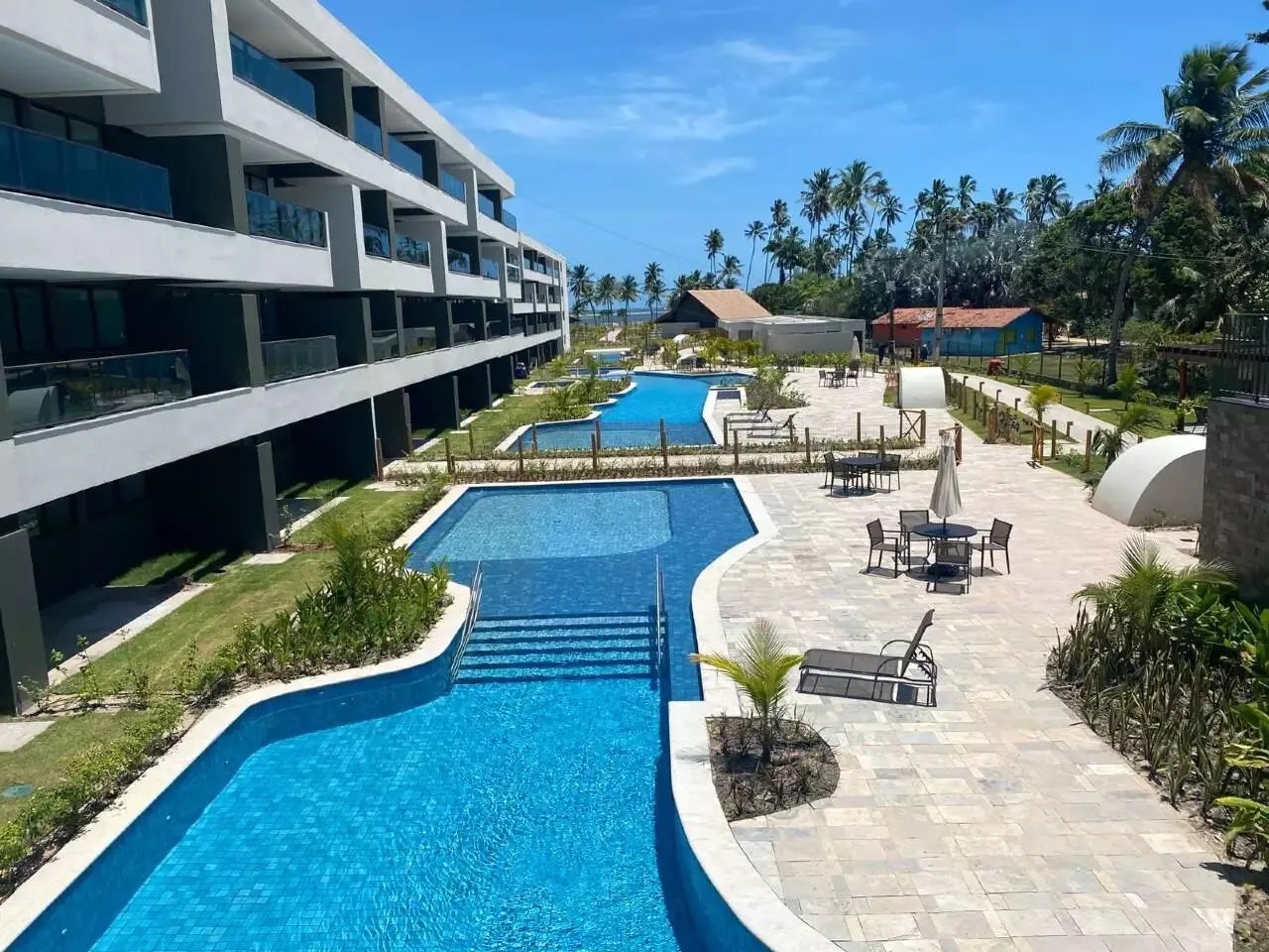 Apartamento 1 quarto ( ) para à venda em Carneiros - Tamandaré - Galápagos Beach Residence - CTI imobiliaria: Visão aérea 