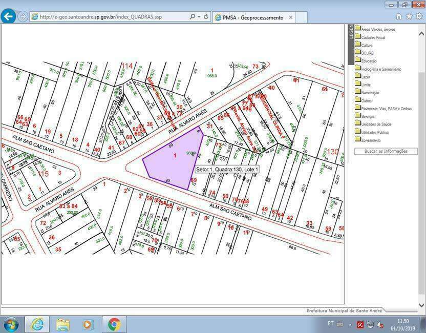 Terreno à venda no Jardim: 