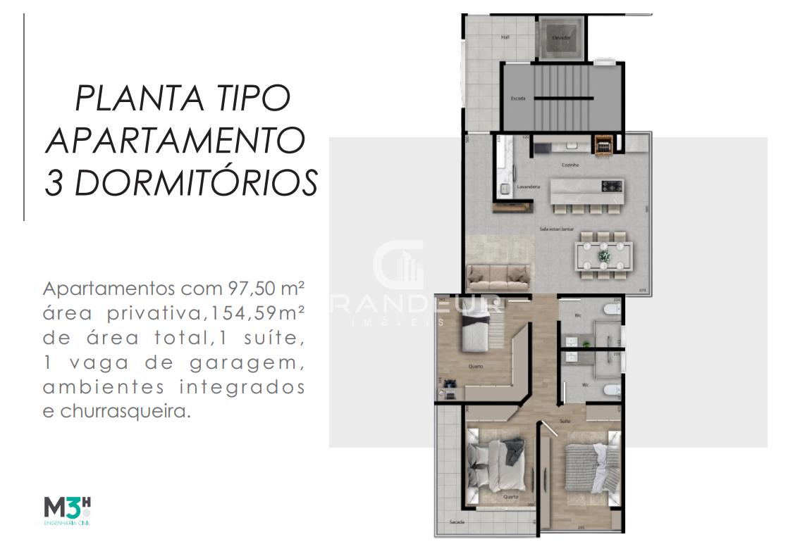 Apartamento à venda no Centro: 