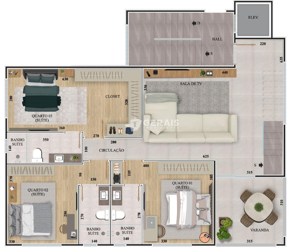 Apto Cobertura Duplex à venda no JARDIM NOVA AMÉRICA: 10- PLANTA APTO