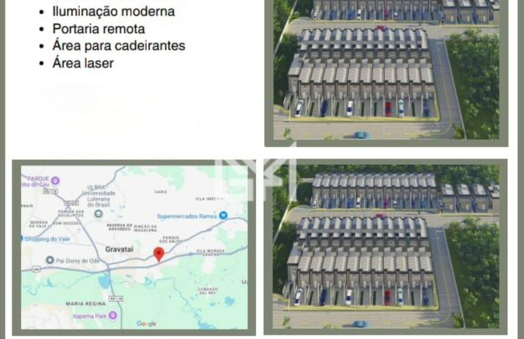 Casa com 2 quartos à venda, 62m² - Dona Mercedes - Gravataí: 