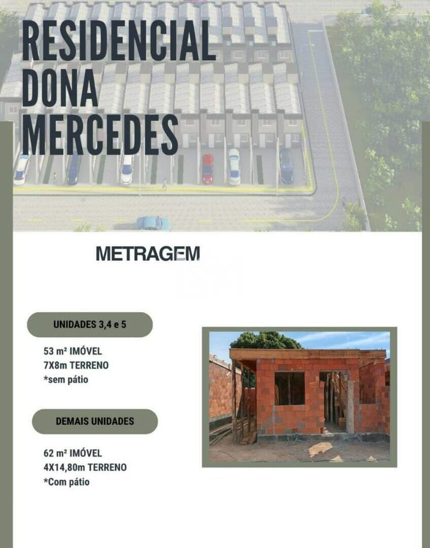 Casa com 2 quartos à venda, 62m² - Dona Mercedes - Gravataí: 