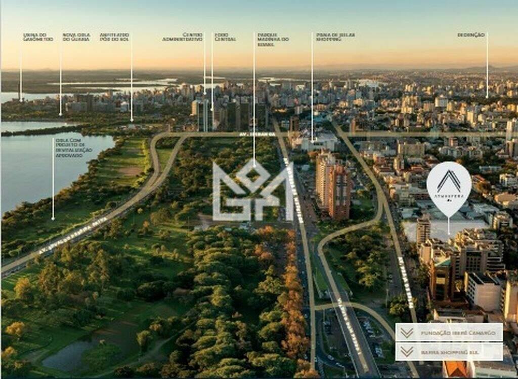 Apartamento com 1 quarto à venda, 59m² - Menino Deus - Porto Alegre: 