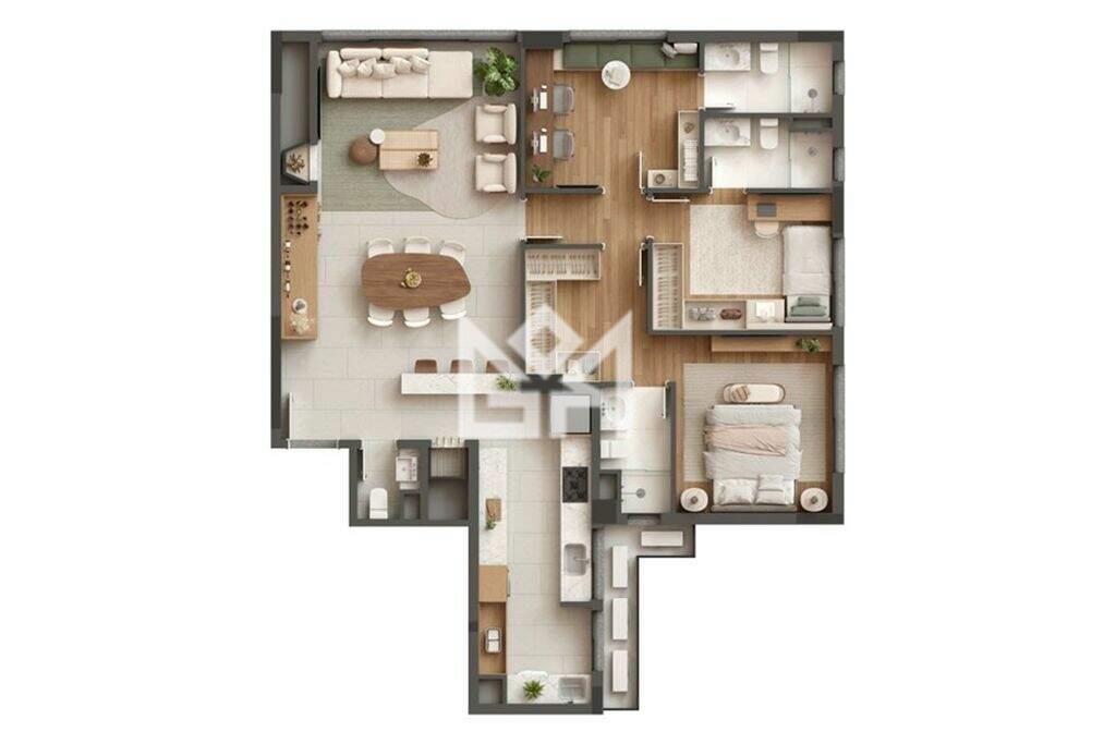 Apartamento com 3 quartos à venda, 118m² - Rio Branco - Porto Alegre: 