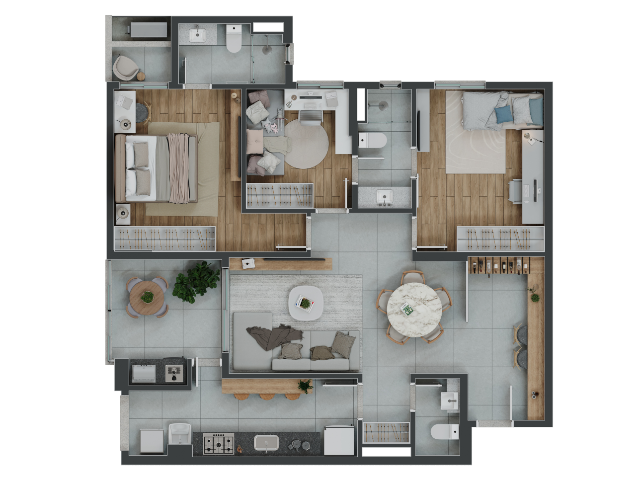 Apartamento, 3 quartos, 94 m² - Foto 24