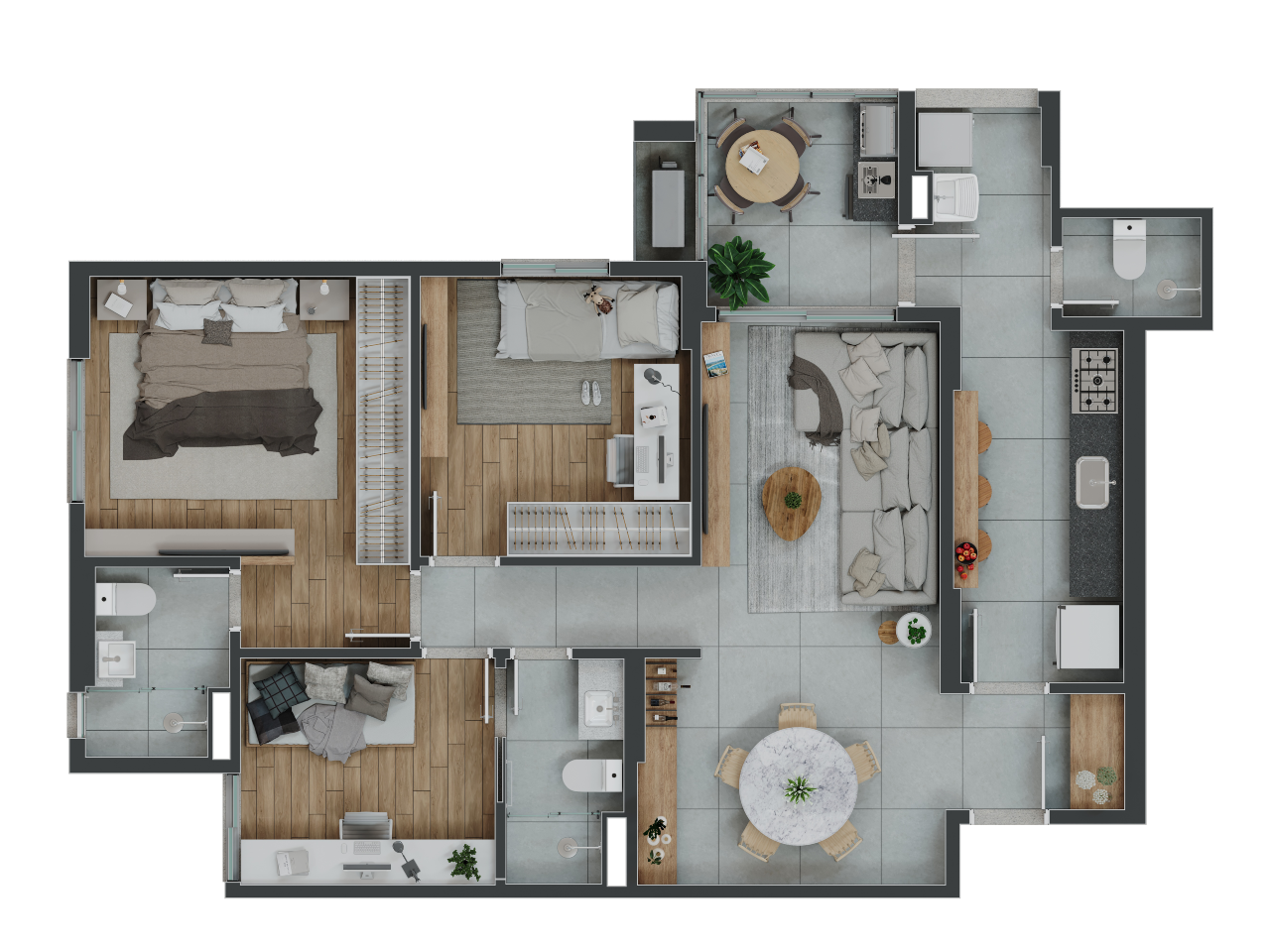 Apartamento, 3 quartos, 94 m² - Foto 17