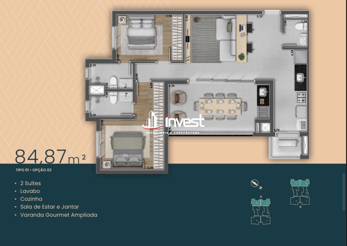 Apartamento à venda no Santa Maria: 