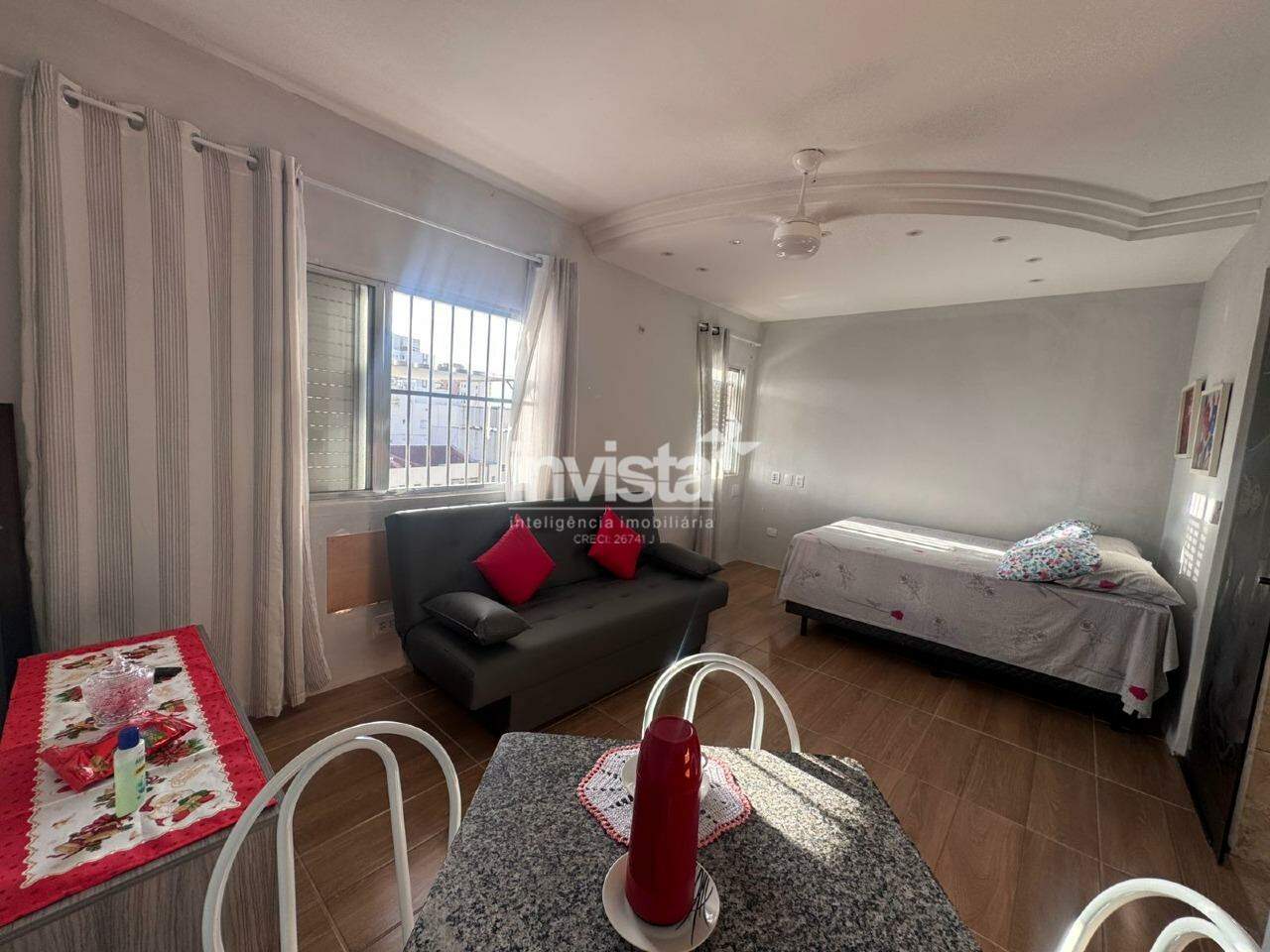 C&oacute;digo: 10011 R$ 330.000,00 Apartamento &agrave; venda no bairro Aparecida 36 m&sup2; 1 quarto 1 vaga - Santos