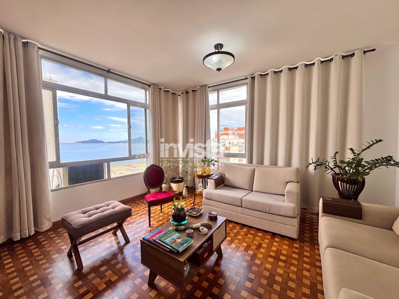 C&oacute;digo: 11546 R$ 930.000,00 Apartamento &agrave; venda no bairro Boqueir&atilde;o 107 m&sup2; 2 quartos 1 vaga - Santos