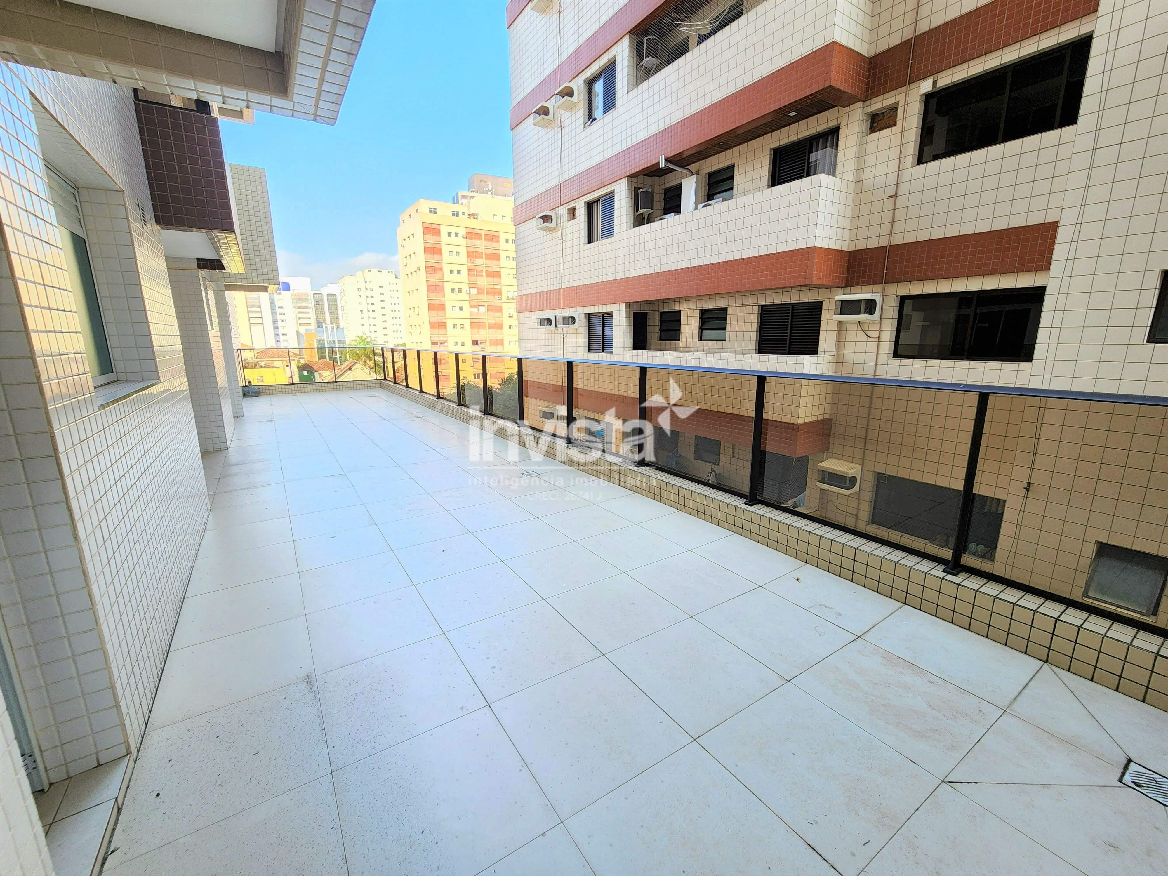C&oacute;digo: 14742 R$ 1.650.000,00 Apartamento &agrave; venda no bairro Gonzaga 184 m&sup2; 3 quartos 3 vagas - Santos