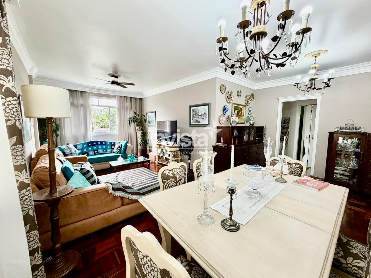 C&oacute;digo: 15006 R$ 1.600.000,00 Apartamento &agrave; venda no bairro Ponta da Praia 158 m&sup2; 3 quartos 1 vaga - Santos