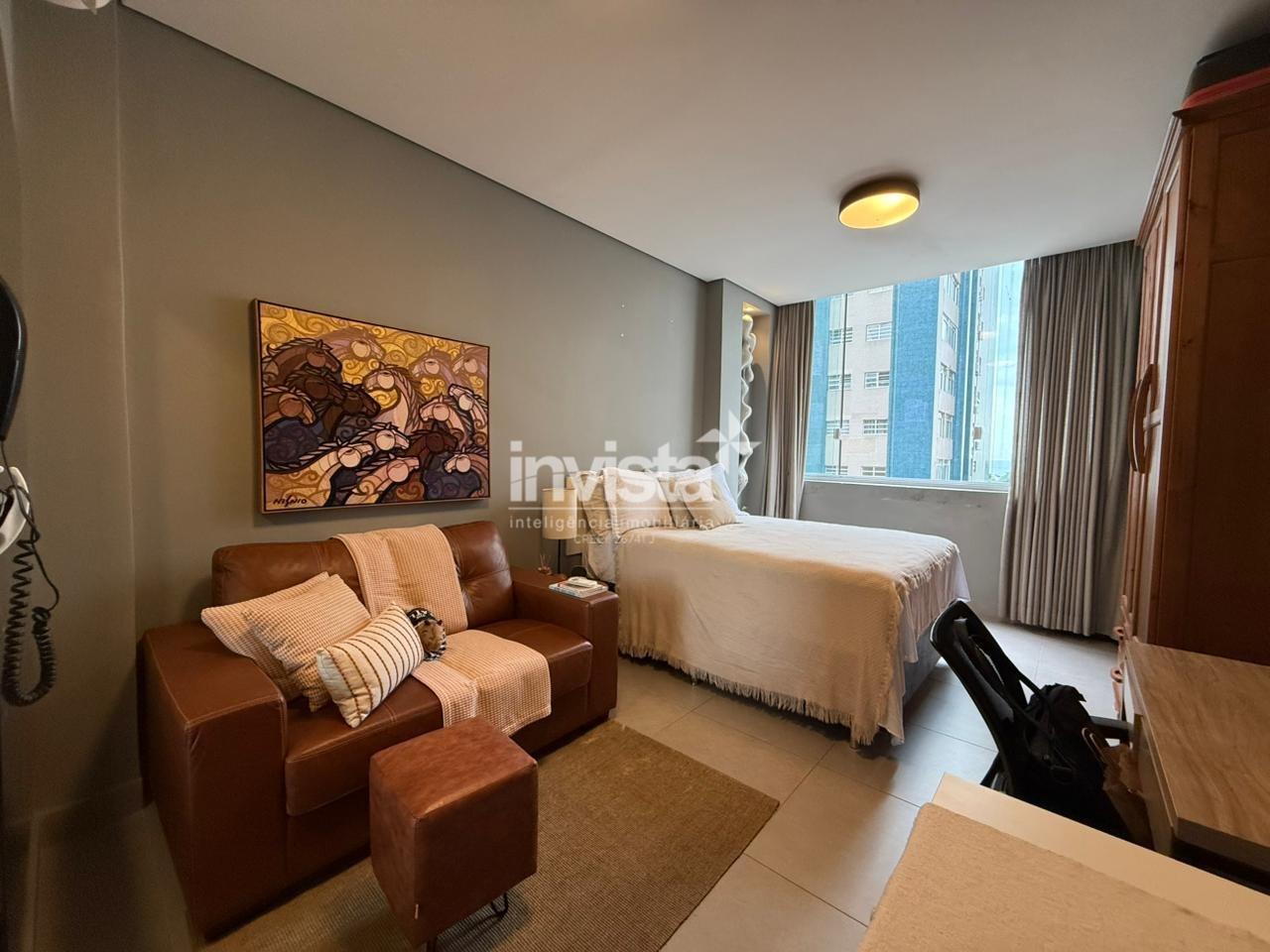 C&oacute;digo: 17820 R$ 350.000,00 Kitnet &agrave; venda no bairro Boqueir&atilde;o 25 m&sup2; 1 quarto 0 vagas - Santos