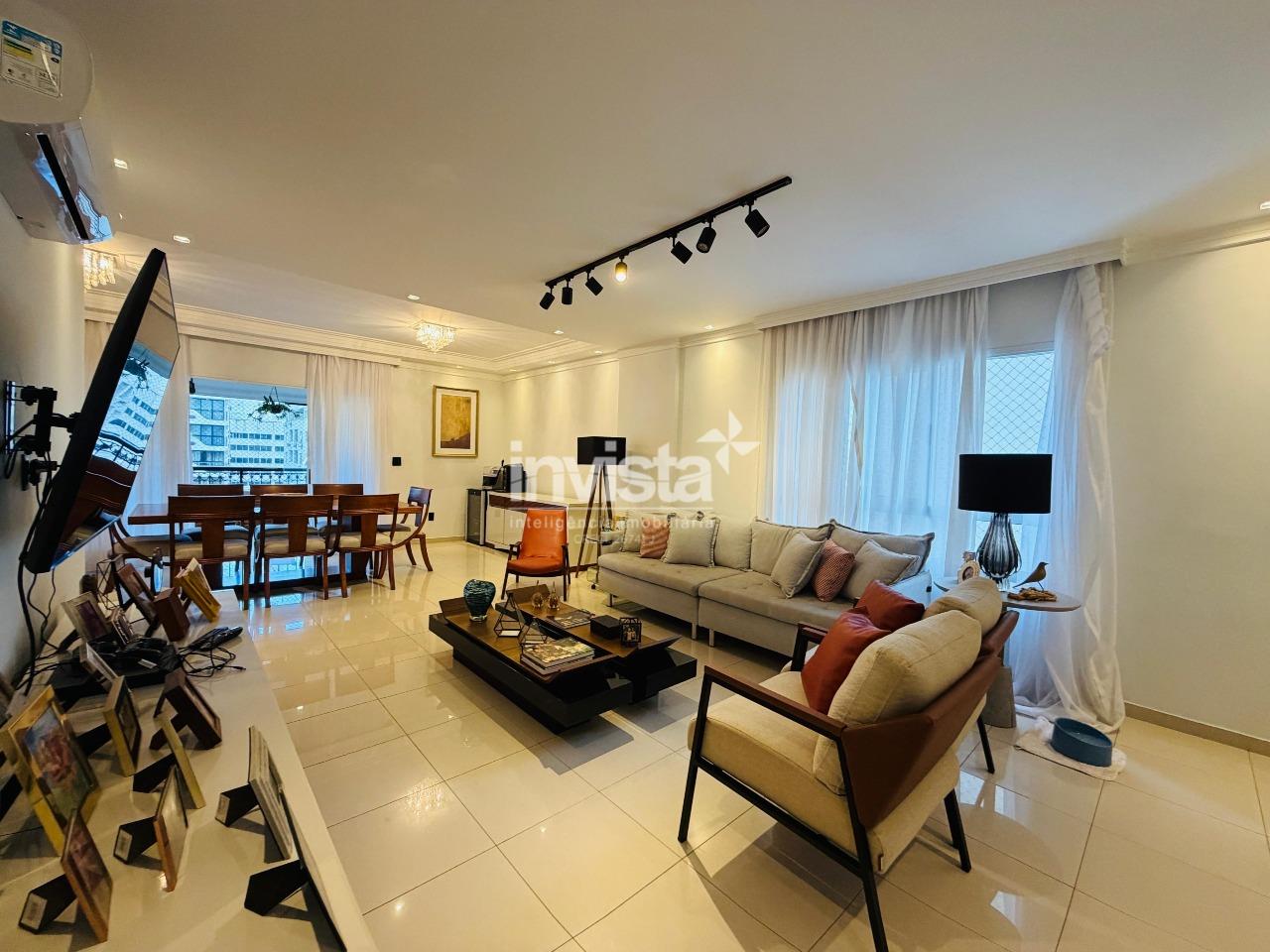 Apartamento 3 Su&iacute;tes e 3 Vagas de Garagem no Cora&ccedil;&atilde;o do Gonzaga a apenas 150m da Praia - Santos