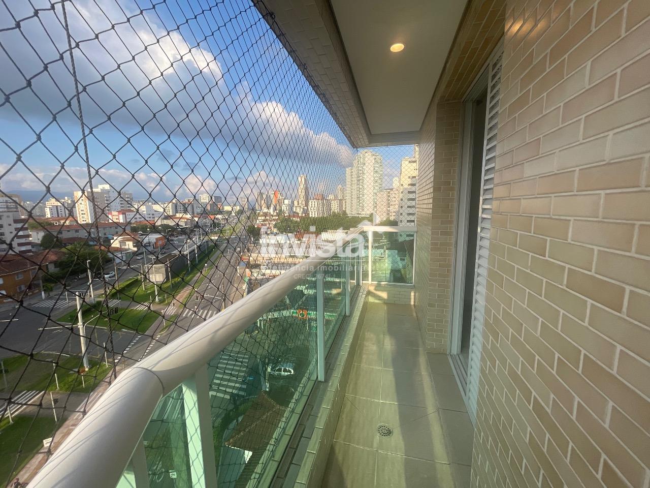 C&oacute;digo: 21098 R$ 3.900,00 Apartamento para alugar no bairro Gonzaga 54 m&sup2; 1 quarto 1 vaga - Santos
