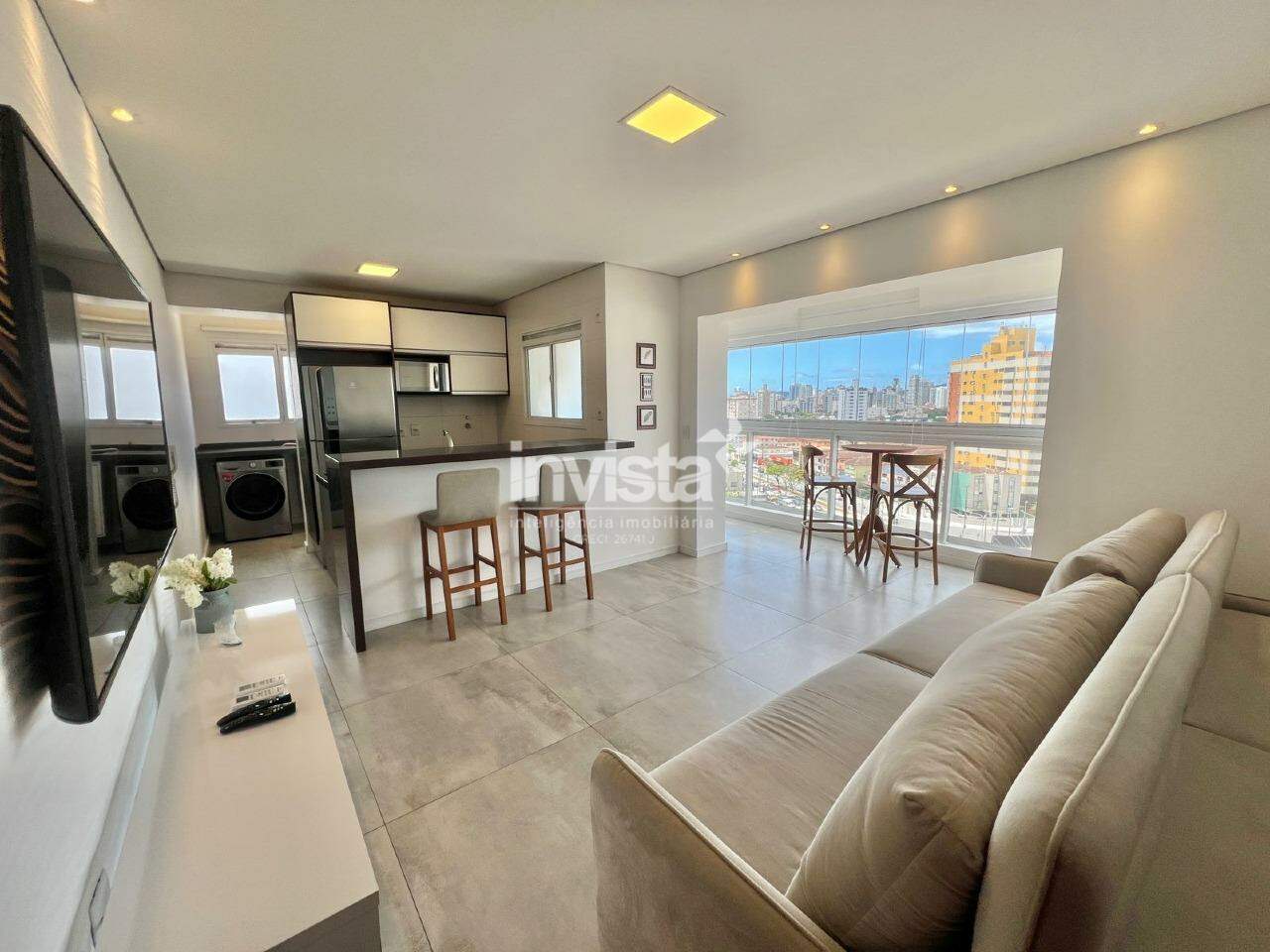 C&oacute;digo: 23294 R$ 780.000,00 Apartamento &agrave; venda no bairro Encruzilhada 59 m&sup2; 1 quarto 1 vaga - Santos