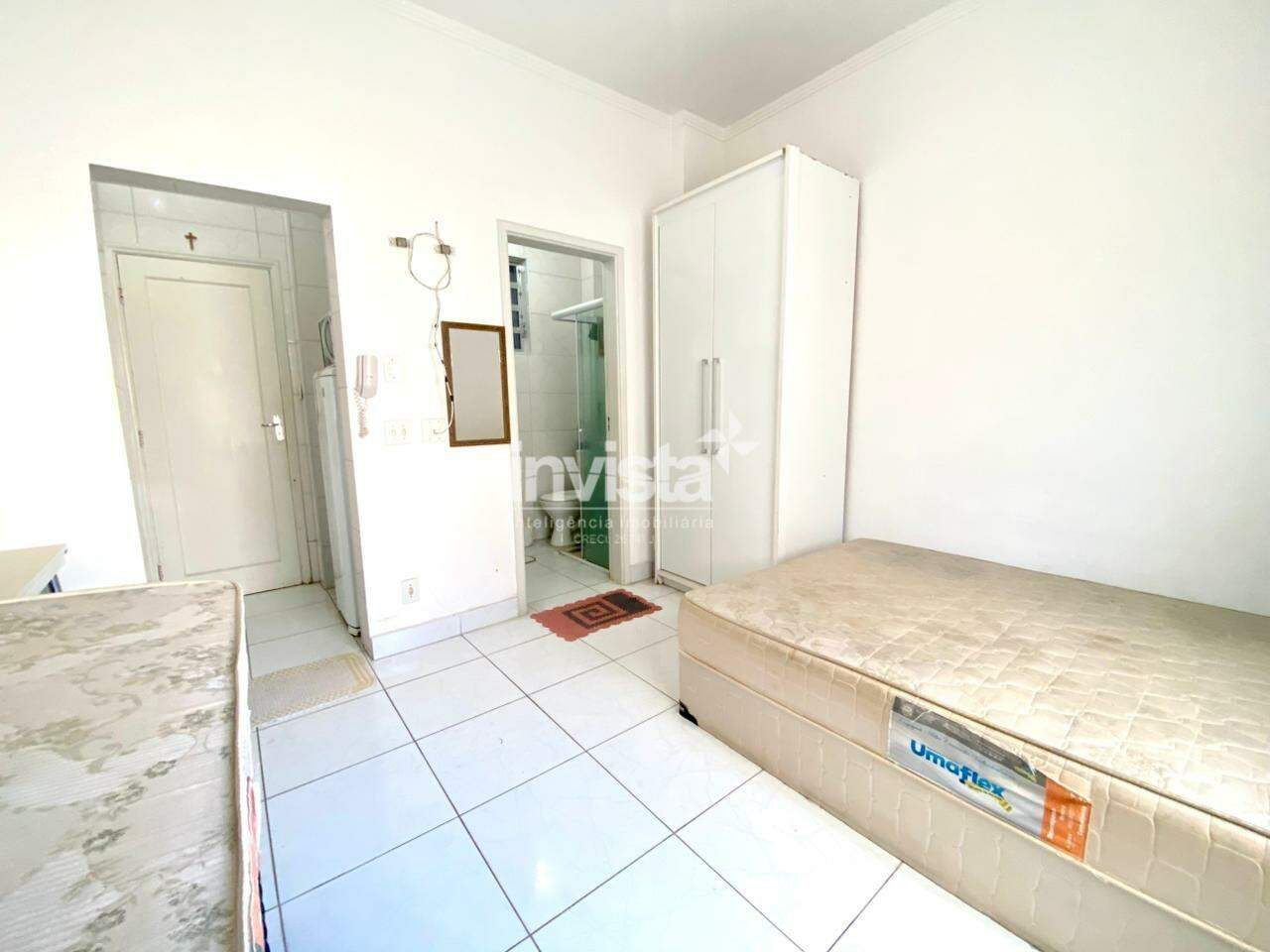 C&oacute;digo: 23750 R$ 250.000,00 Apartamento &agrave; venda no bairro Embar&eacute; 27 m&sup2; 1 quarto 1 vaga - Santos