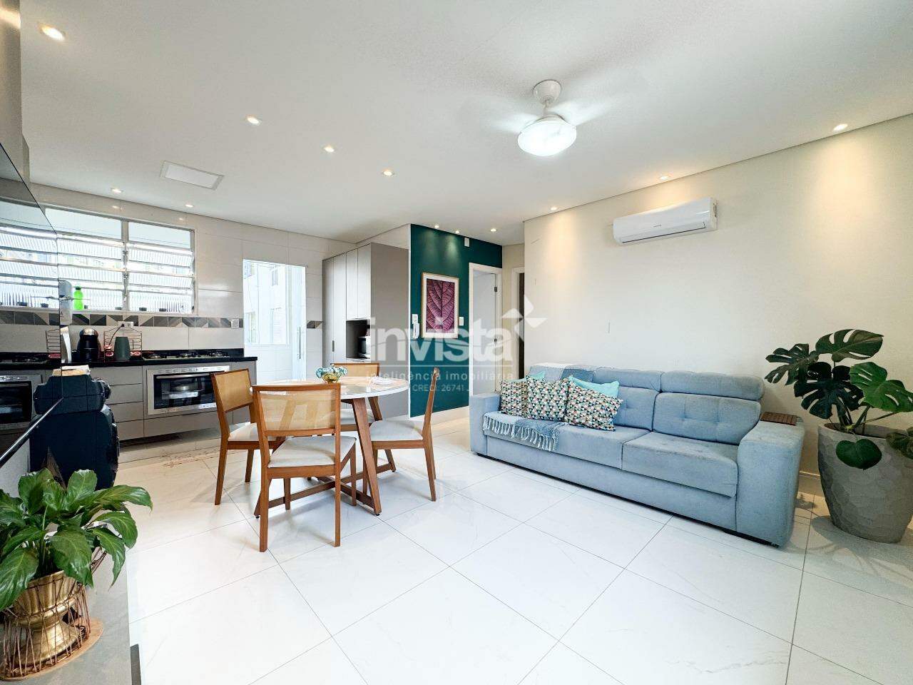 C&oacute;digo: 25210 R$ 450.000,00 Apartamento &agrave; venda no bairro Macuco 71 m&sup2; 2 quartos 1 vaga - Santos