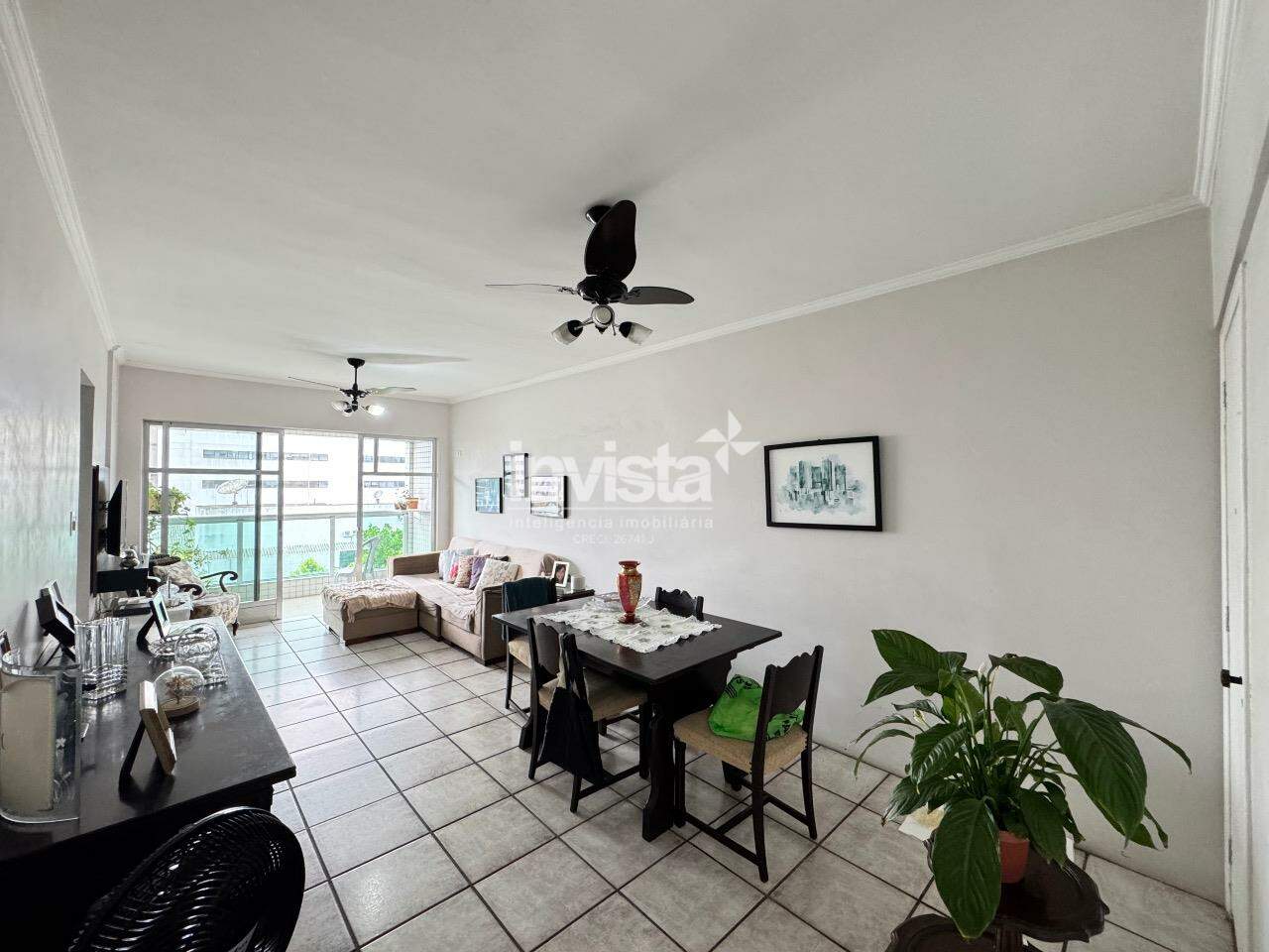 C&oacute;digo: 25260 R$ 850.000,00 Apartamento &agrave; venda no bairro Boqueir&atilde;o 133 m&sup2; 3 quartos 2 vagas - Santos